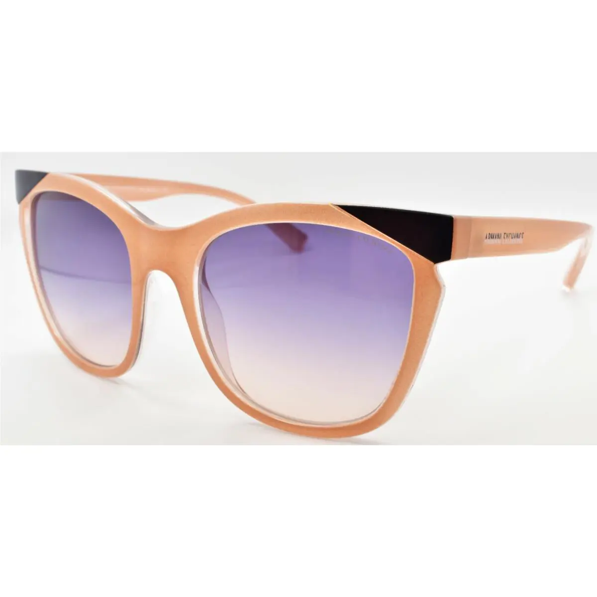 Armani Exchange AX4109S 832919 Women`s Sunglasses Pink on Crystal Blue Gradient