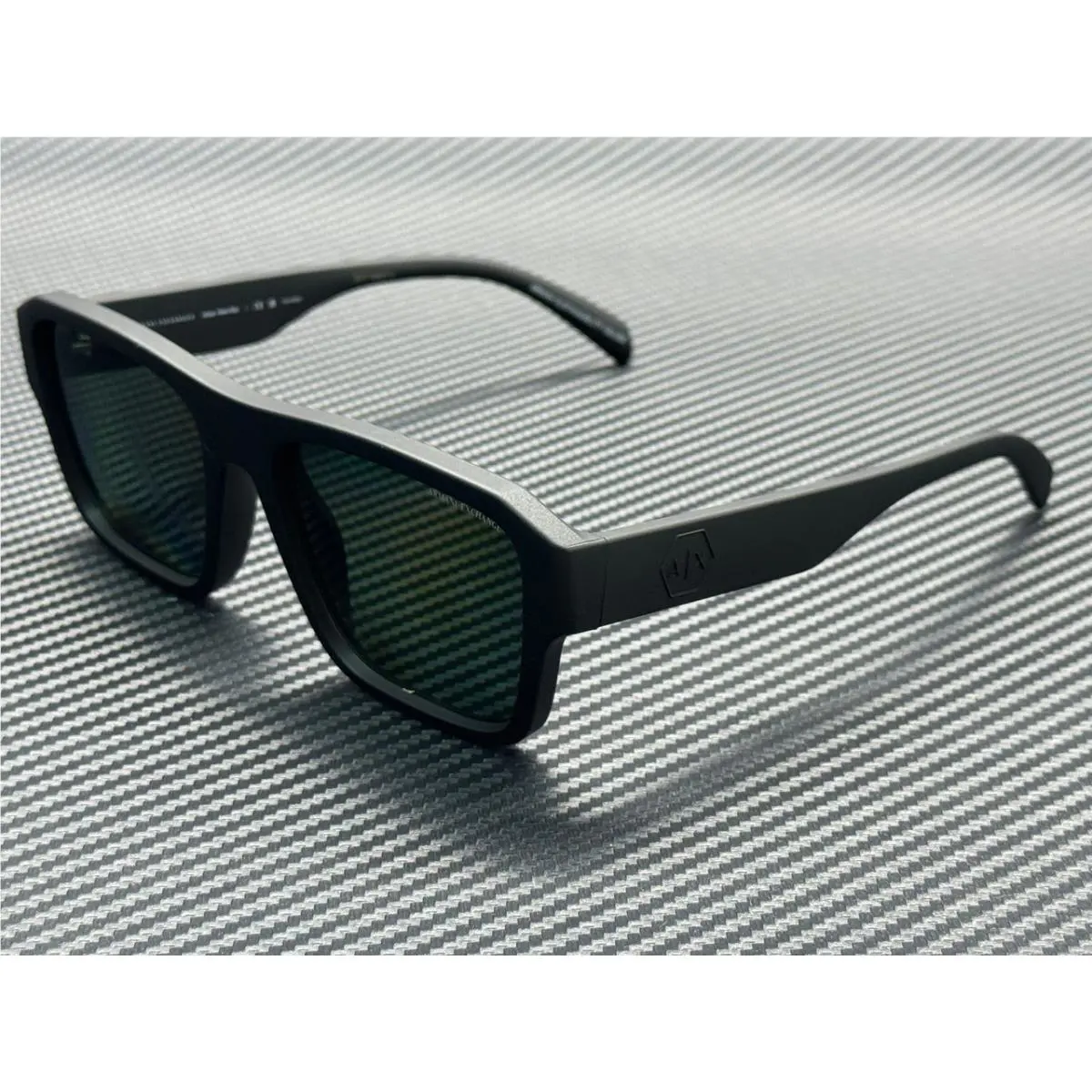 Armani Exchange AX4154SU 80782J Matte Black Green Polarized Men`s 56 mm Sunglass