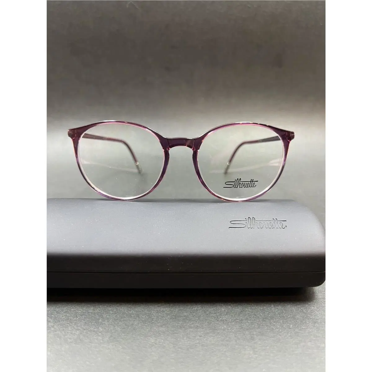 Silhouette Spx Illusion 2936 4110 Tricolor Dark Orchid 50-17-135 Eyeglasses