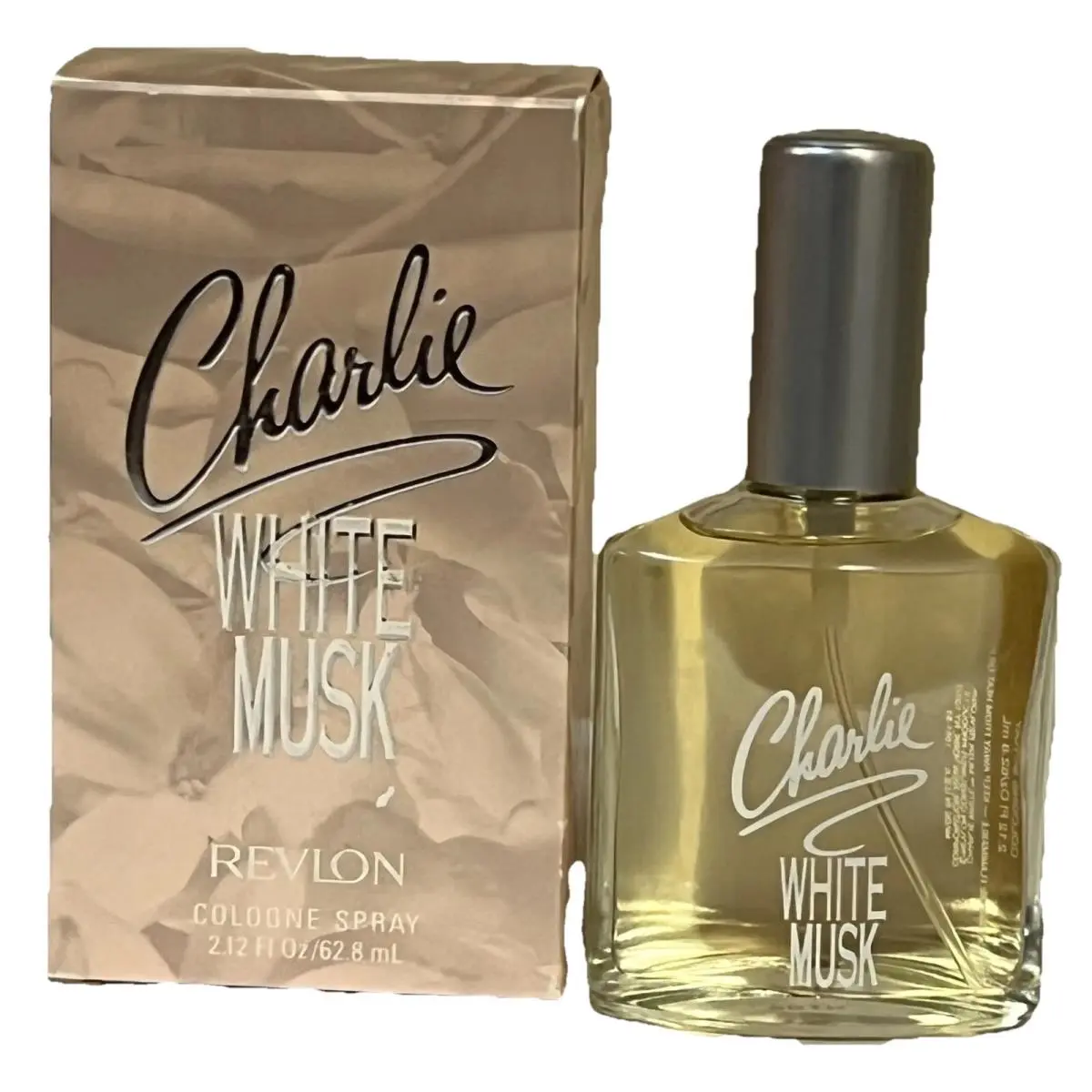 25 Charlie Revlon White Musk Cologne Spray 2.12 Boxed 90s Stickered