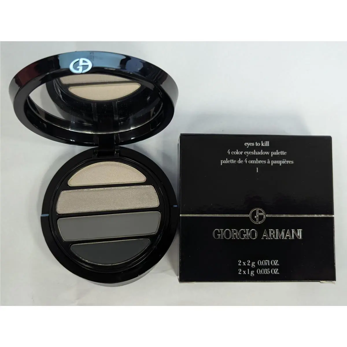 1 Giorgio Armani Eyes TO Kill 4 Color Eye Shadow Palette - Shade: 1