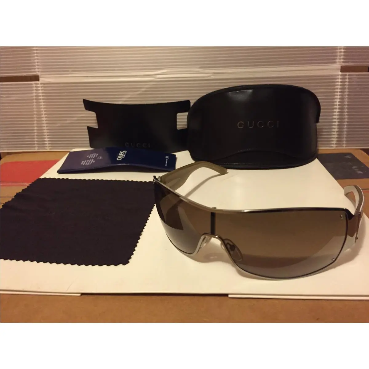 1832S / GG1832S Dnj MH Sunglasses Ruthenium / Brown Grey Gradient by Gucci