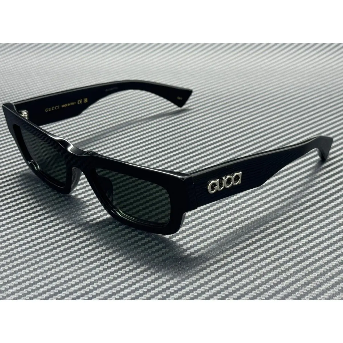 Gucci GG1838S 001 Black Grey Men`s 52 mm Medium Sunglasses