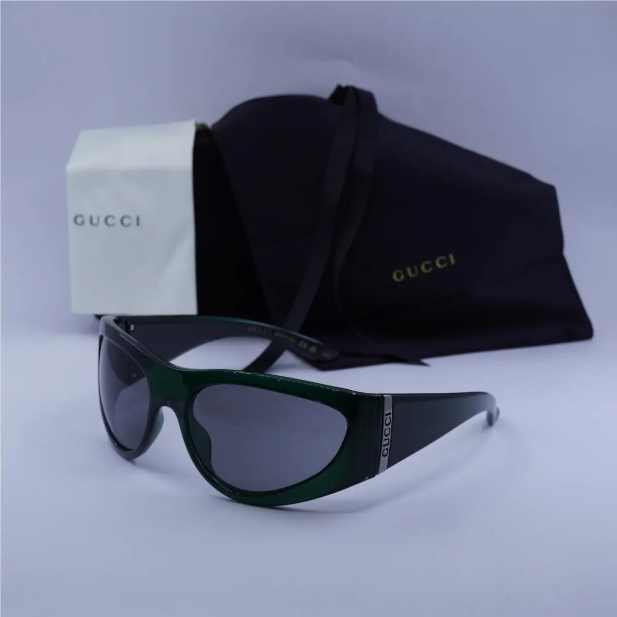 GG1575S 003 Shiny Green/green 63-19-130 Sunglasses by Gucci
