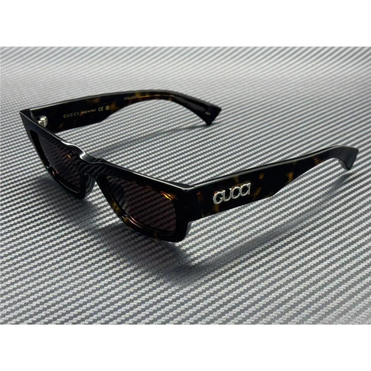 GG1838S 002 Havana Brown Men`s 52 mm Medium Sunglasses by Gucci