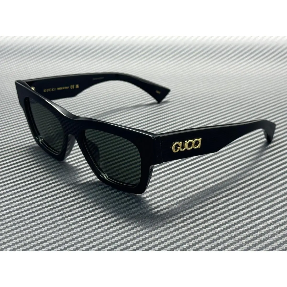 Gucci GG1835S 001 Black Grey Women`s 52 mm Medium Sunglasses