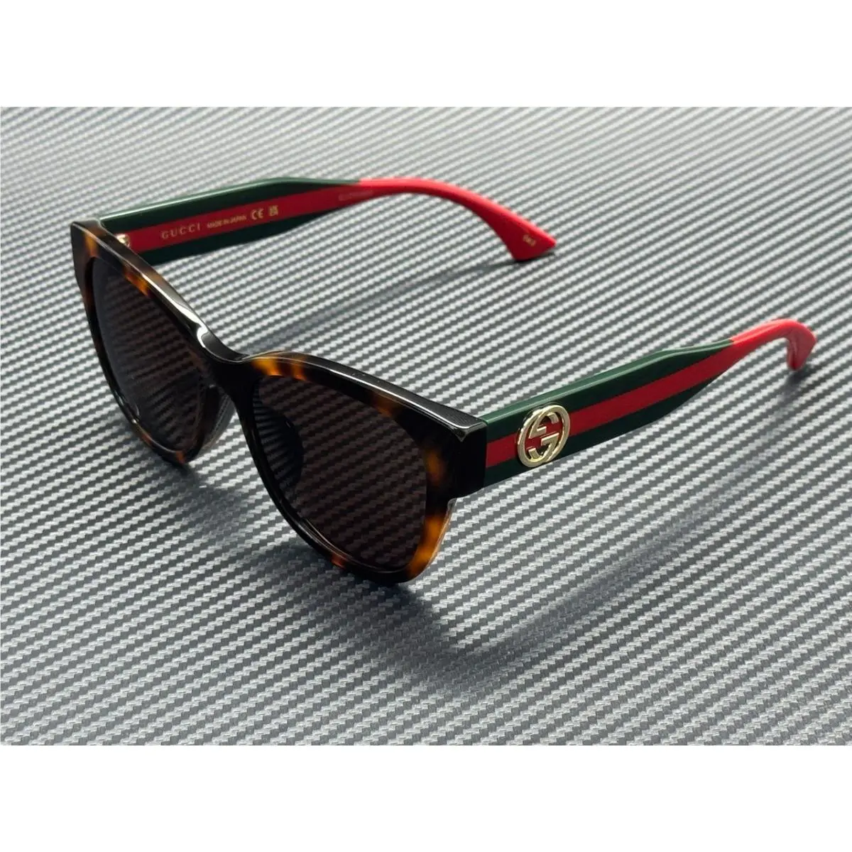 Gucci GG1866SK 002 Havana Green Women`s Large 56 mm Sunglasses
