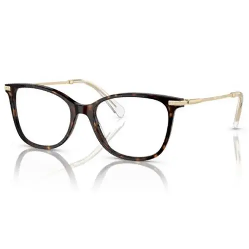 Swarovski SK2010 1002 Eyeglasses Women`s Dark Havana Full Rim Square Shape 52mm