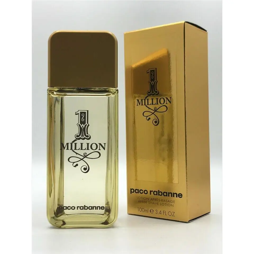 One Million Paco Rabanne Men After Shave Lotion Splash 3.4 oz