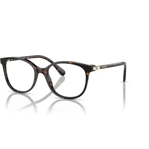 Swarovski SK2002F 1002 Havana Tortoise Demo Lens 52mm Women`s Eyeglasses - Frame: Solid Black