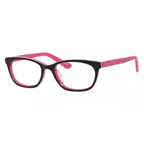 Juicy Couture Rectangle Teens Eyeglasses JU 931 03H2 48mm Black Pink