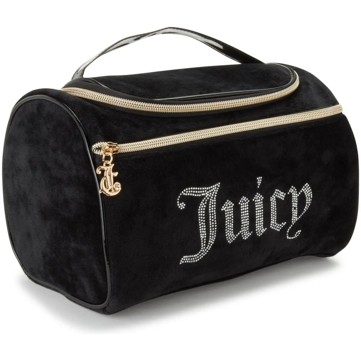 Juicy Couture Black Makeup Bag Cosmetics Organizer Travel Essentials Hanging