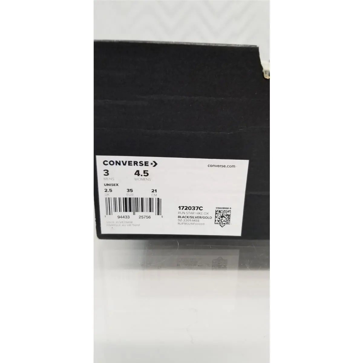 Converse shoes - Converse Run Star Hike - Run Star Hike - Black/Silver/Gold (UPC: 194433257565) 8