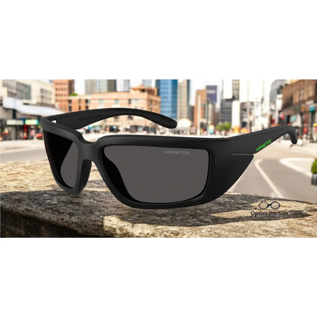 Arnette AN4355 275887 Taggit Matte Black Rubber Dark Grey 62 mm Men`s Sunglasses