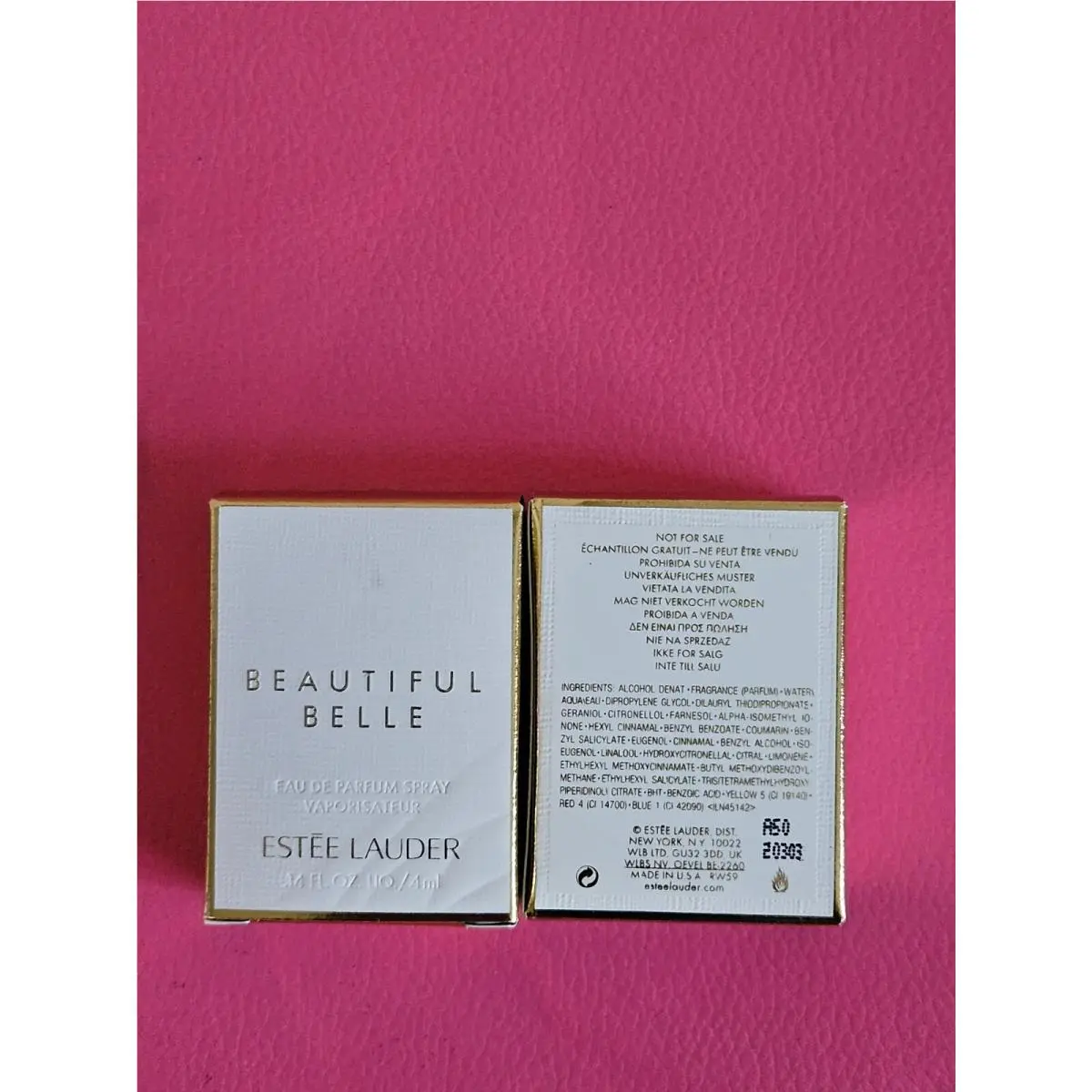 2X Estee Lauder Beautiful Belle Eau De Parfum Spray 0.14oz/4ml ea