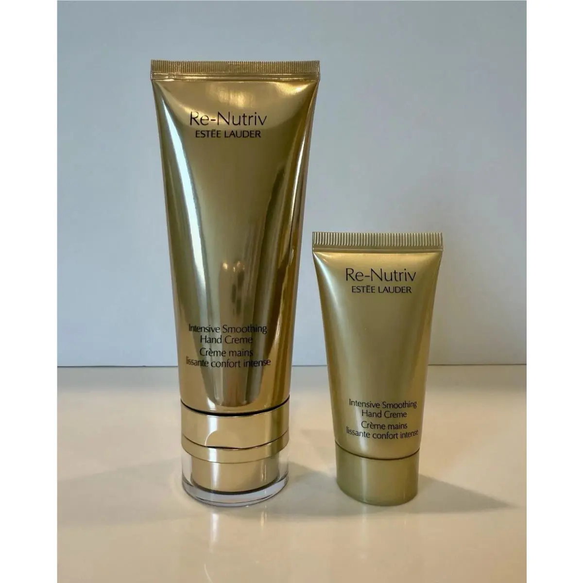 Estee Lauder Re-nutriv Intensive Smoothing Hand Creme 3.4 Oz + 1.0 Oz Nwob