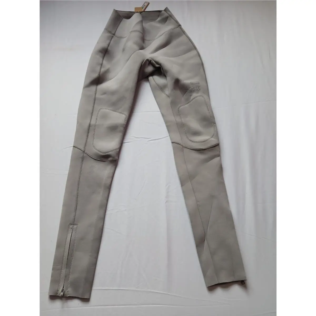 Skims Swim Sport Long Pants Womens XS Silver Seamless SW-PNT-0073 G78-59