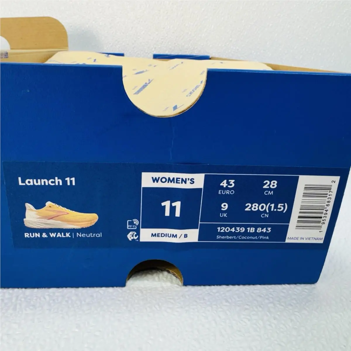 Brooks shoes - Brooks Launch 11 - Launch - Sherbert / Coconut / Pink (UPC: 195394683172) 5