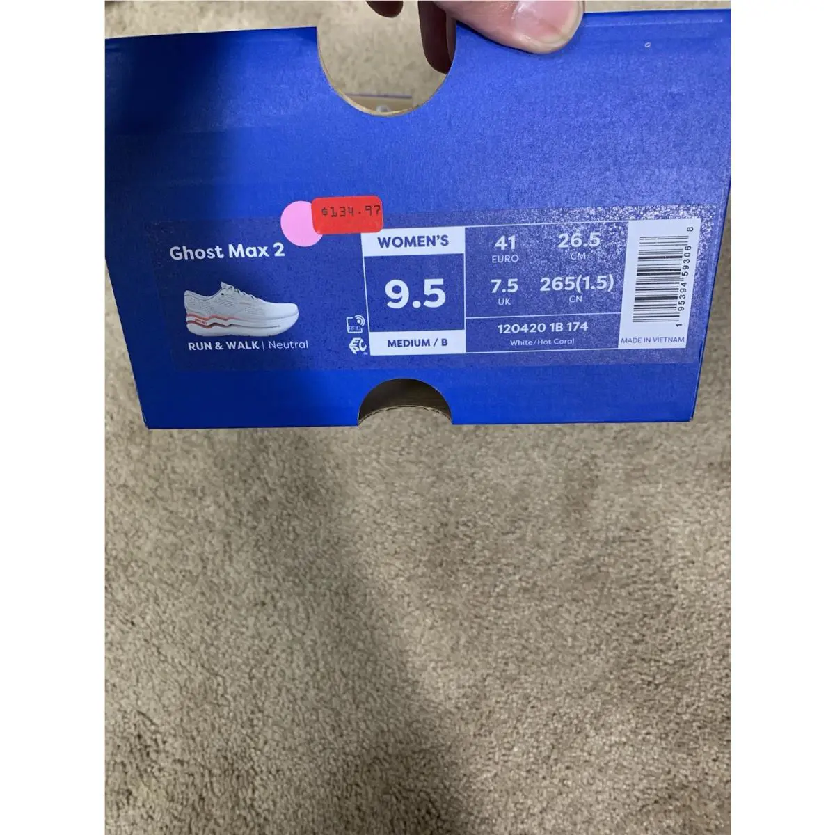 Brooks shoes - Brooks Ghost Max 2 - Ghost Max - White 5