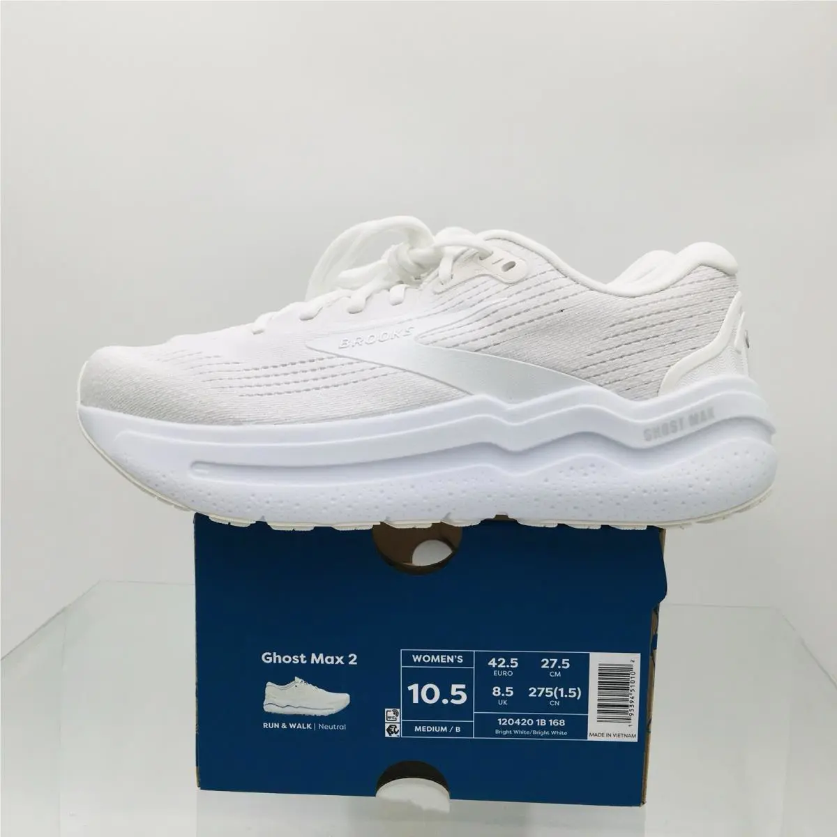 Brooks shoes - Brooks Ghost Max 2 - Ghost Max - 120420 1B 168 - Bright White 15