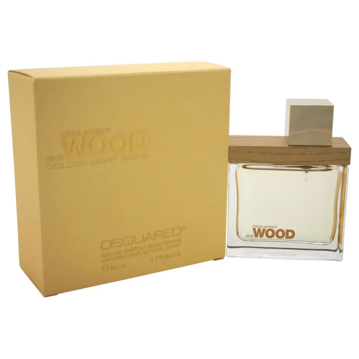 Dsquared2 She Wood Golden Light Wood Eau de Parfum Spray For Women 1.7 Ounce