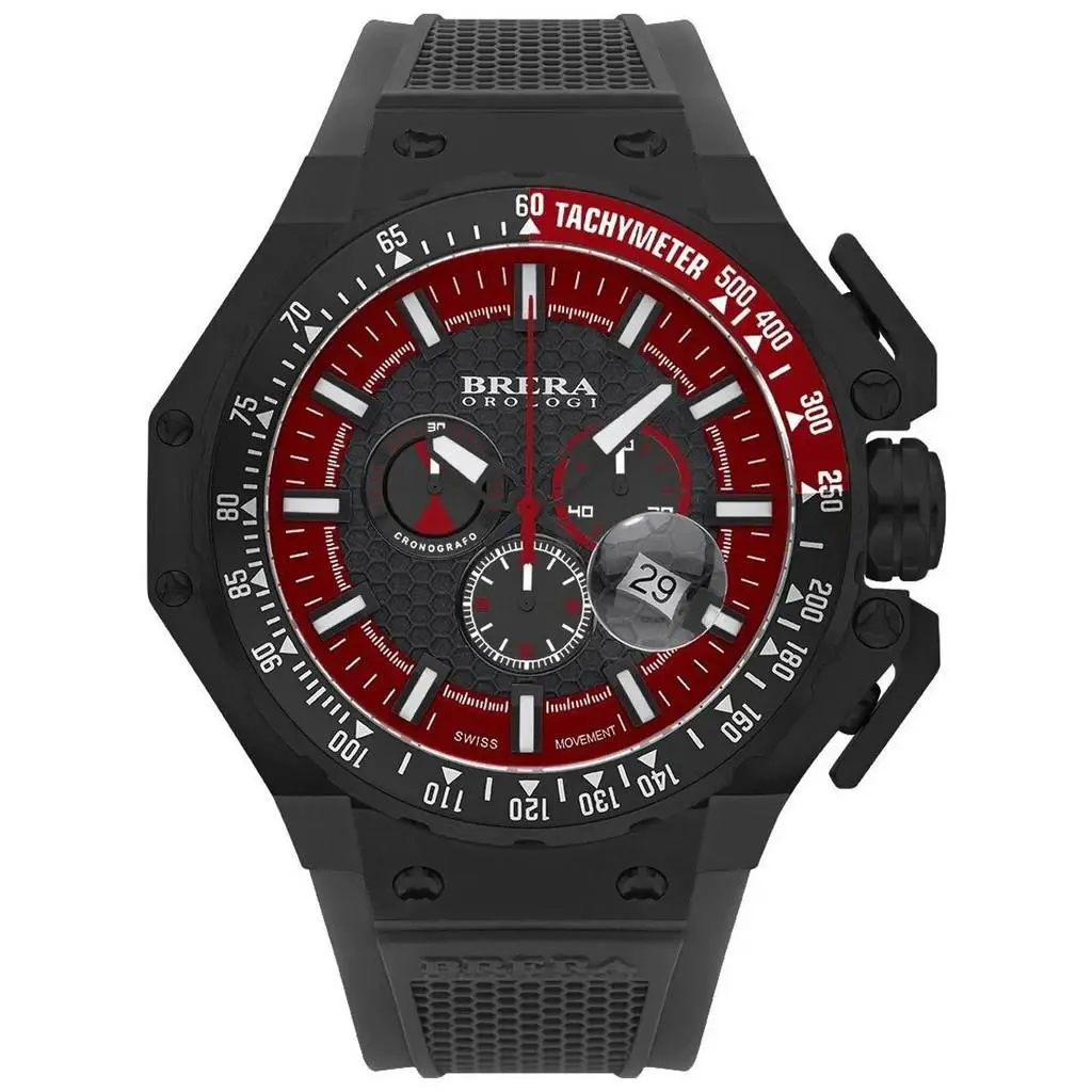 Brera Orologi Gran Turismo Chrono Date Tachymeter Mens Watch BRGTC5407