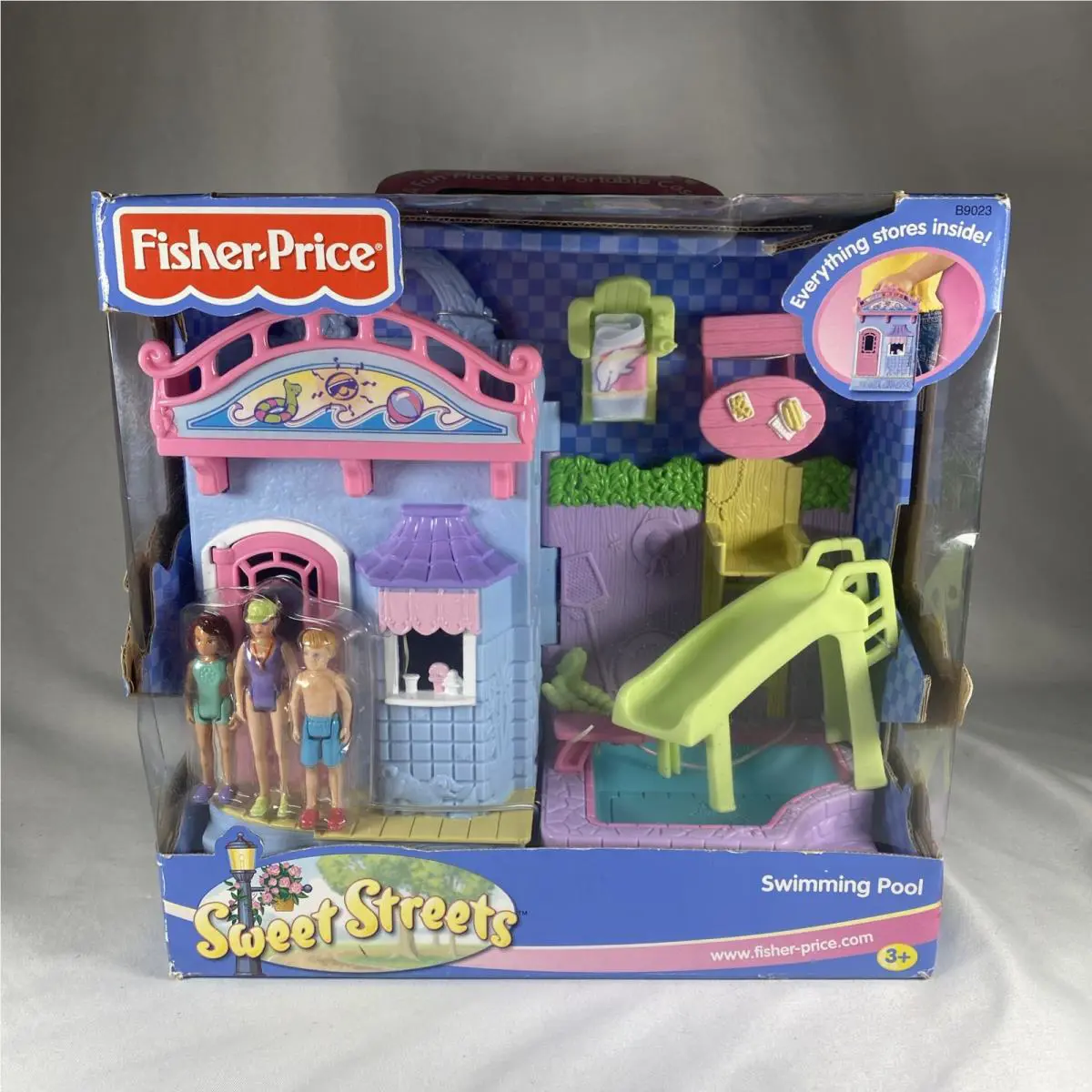 Fisher Price Sweet Streets Swimming Pool Vintage 2003 Playset B9023