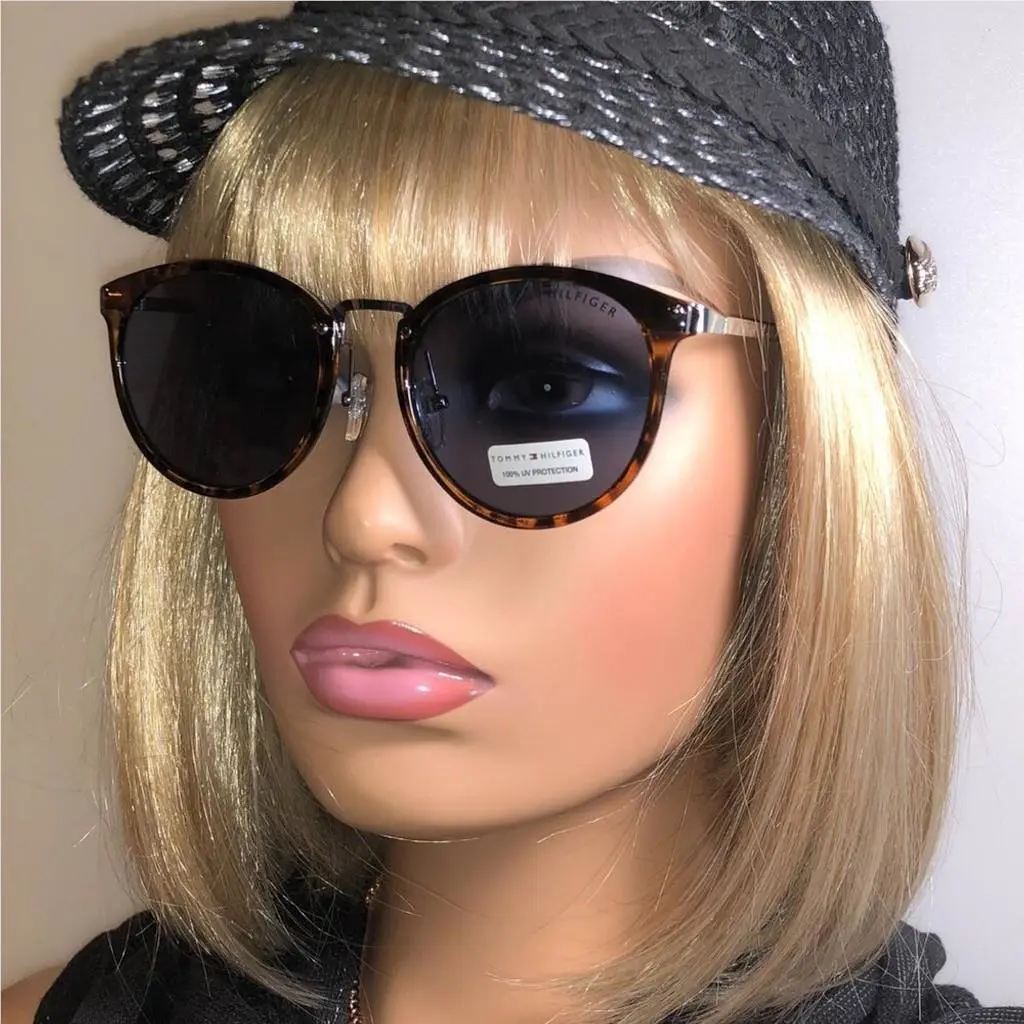 Tommy Hilfiger Rounded Tortoiseshell Silver Sunglasses