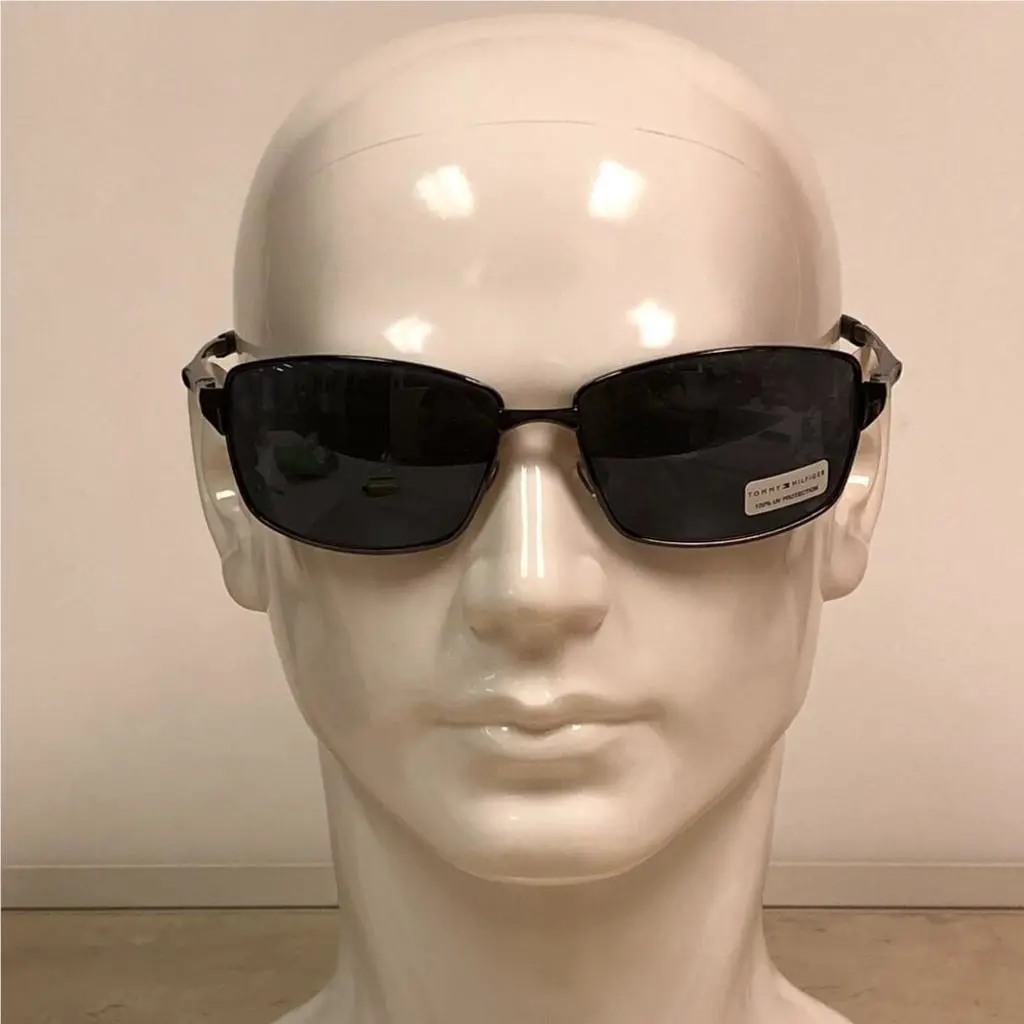Tommy Hilfiger Black Rectangle Frame Sunglasses