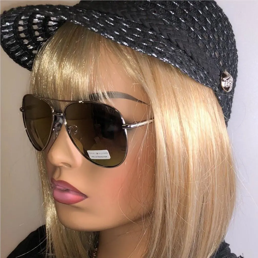 Tommy Hilfiger Silver Reflective Aviator Sunglasses
