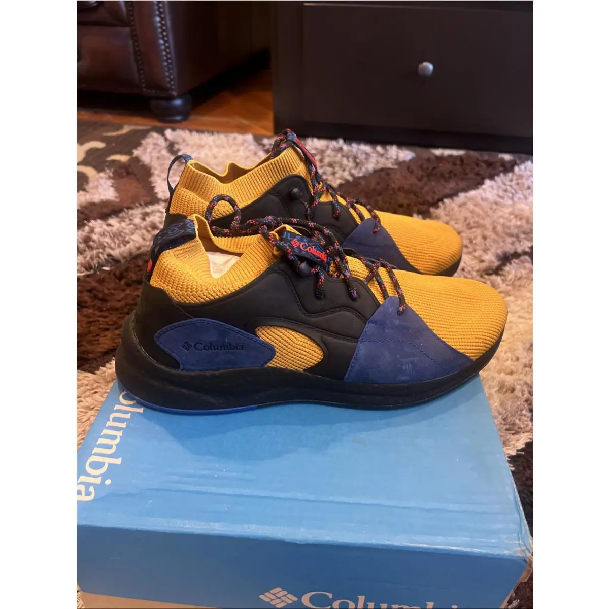 Columbia shoes - SH / FT Outdry - Outdry - BM0819705 - Golden Yellow /Blue/Red 1