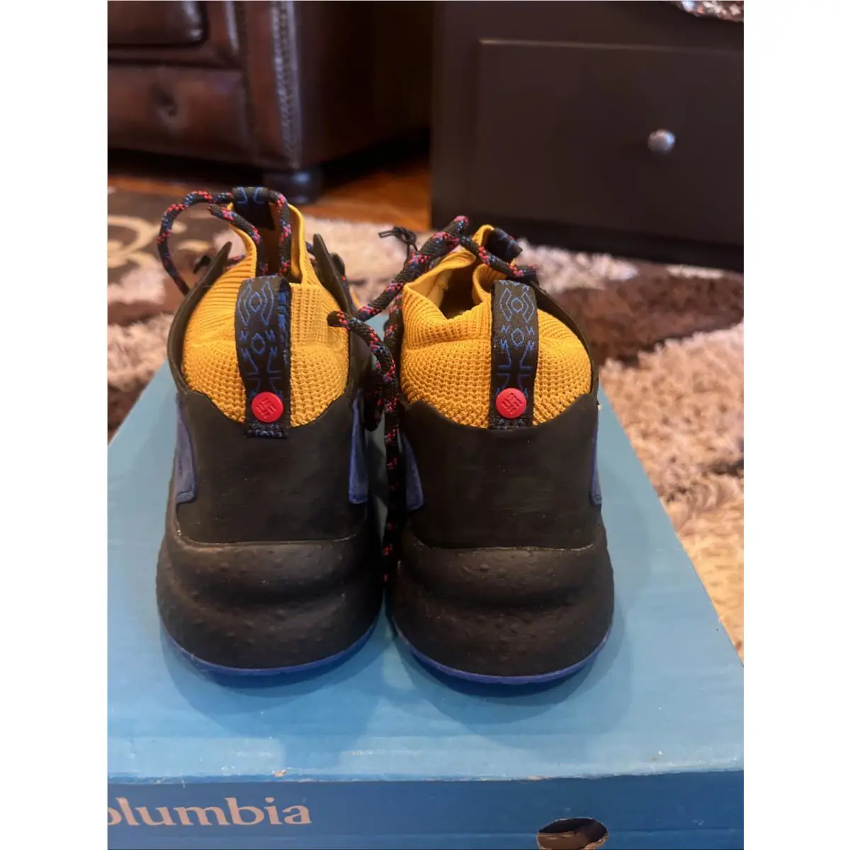 Columbia shoes - SH / FT Outdry - Outdry - BM0819705 - Golden Yellow /Blue/Red 3