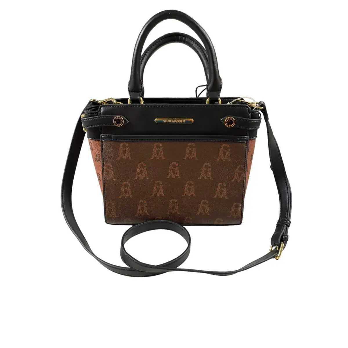 Steve Madden Multi Bbenet Hand-shoulder Womens Bag/ Brown W Black