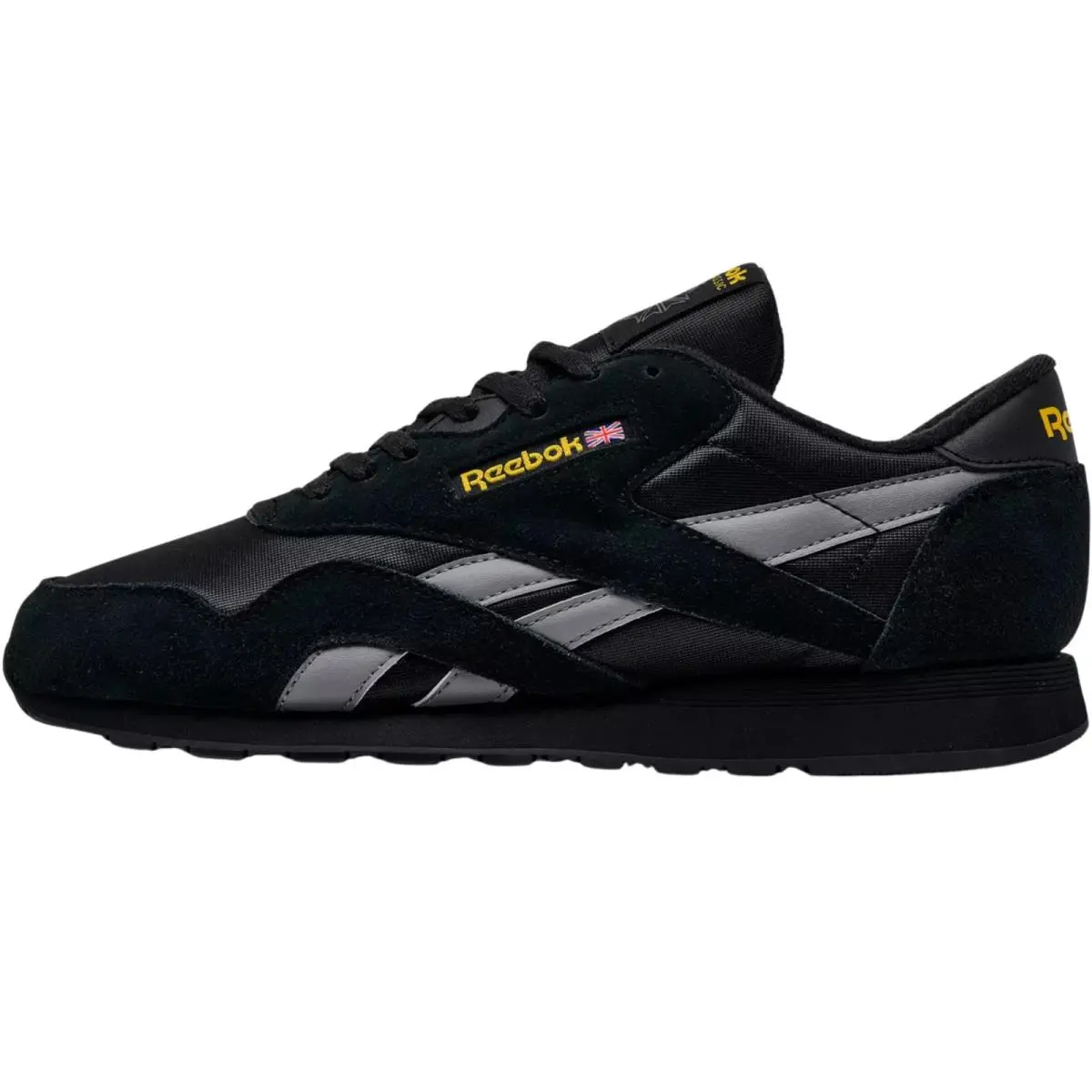 Reebok shoes - Reebok Classic Nylon - Classic Nylon - Black/Grey/Yellow 5