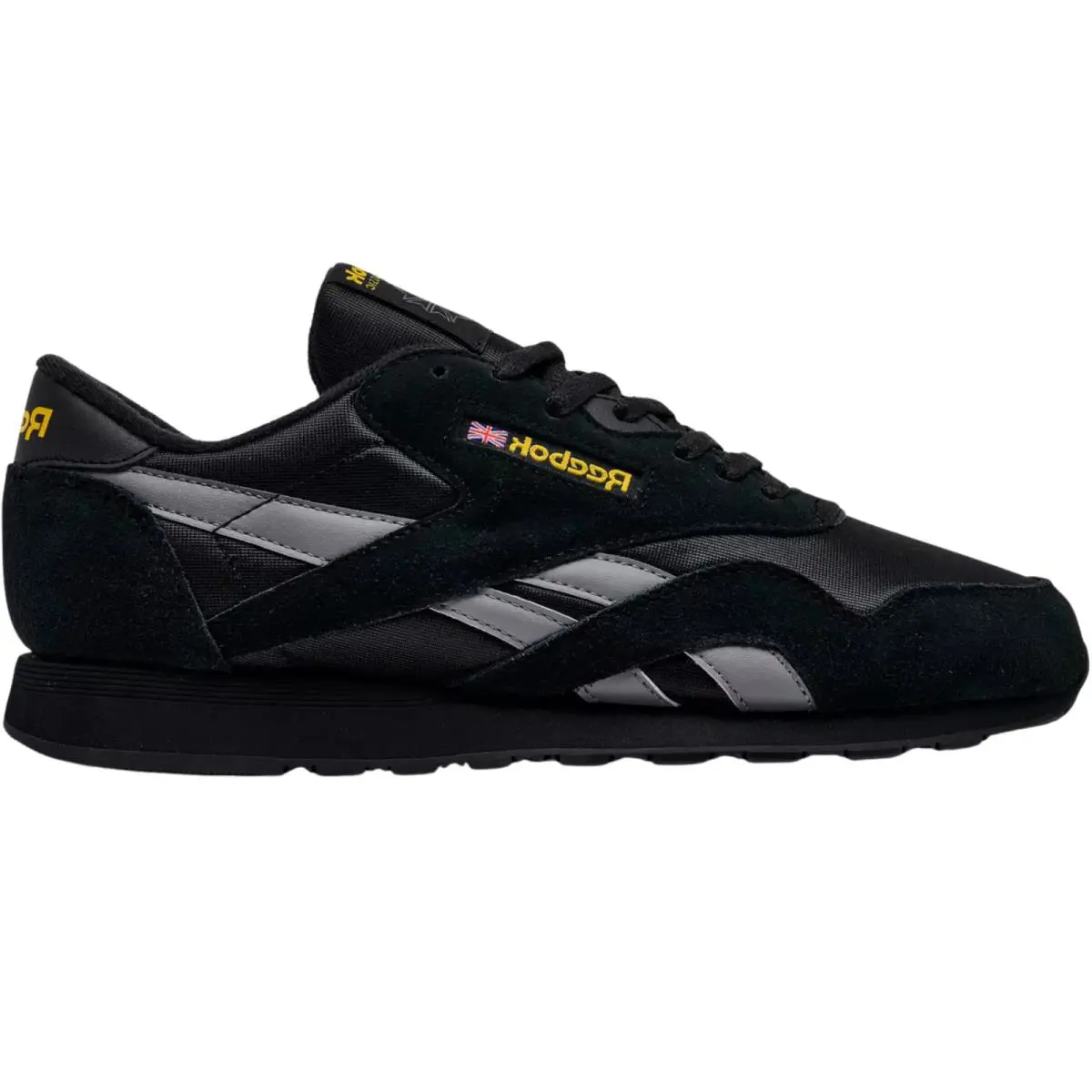 Reebok shoes - Reebok Classic Nylon - Classic Nylon - Black/Grey/Yellow 4