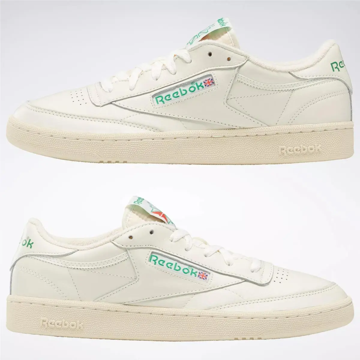 Reebok shoes - Chalk / Paperwhite / Glen Green 2