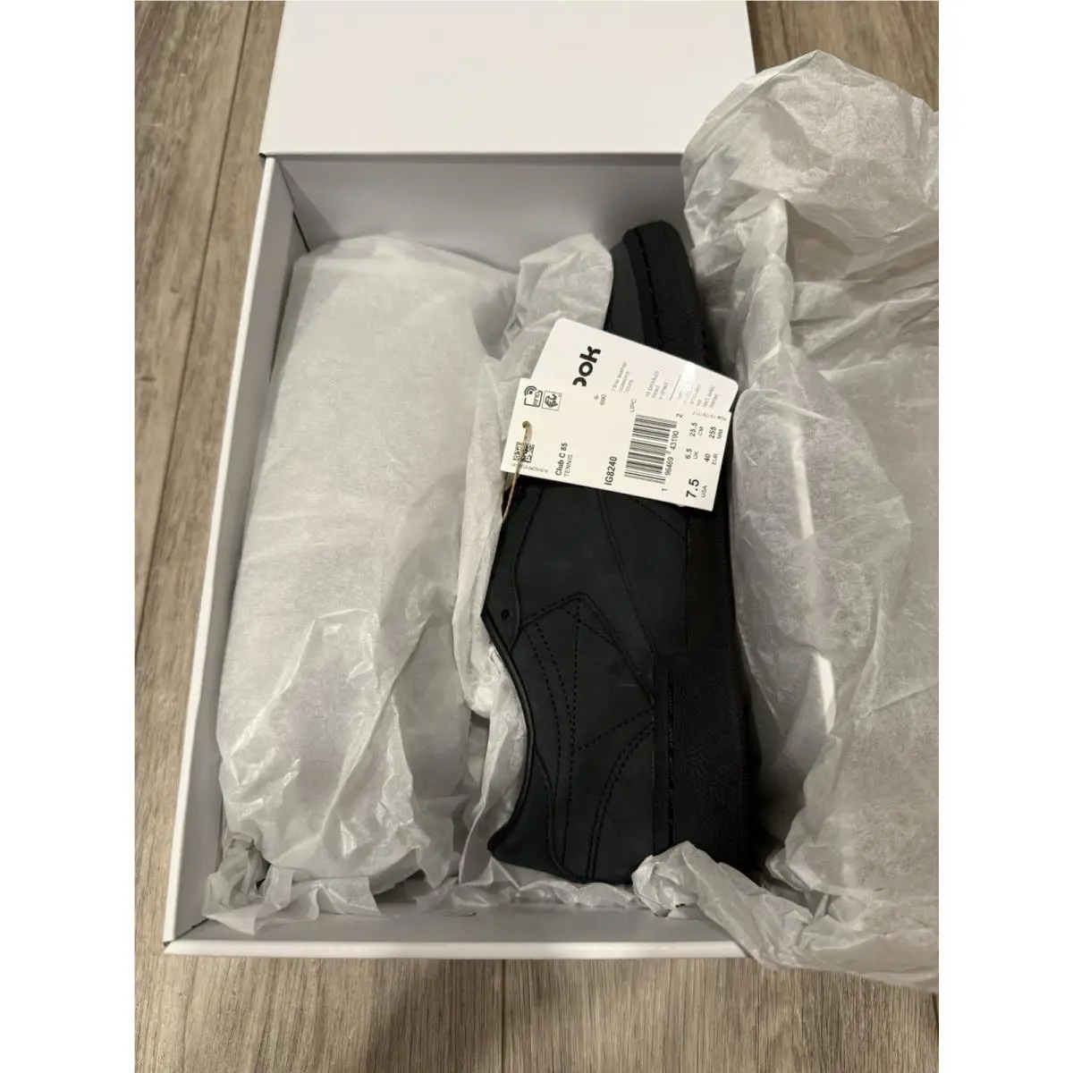 Reebok shoes - Reebok Club C - Club - IG8240 - Black 8