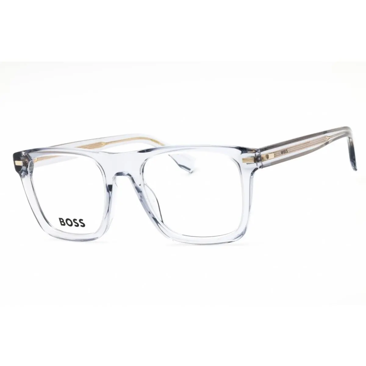 Men`s Eyeglasses Grey Plastic Rectangular Full Rim Frame 1445 0KB7 00 by Hugo Boss