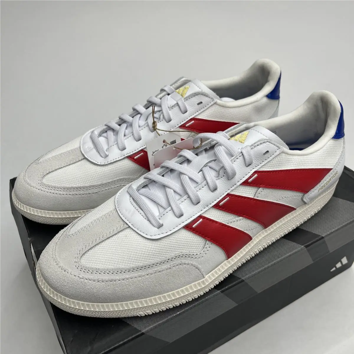 Adidas Predator Freestyle White Scarlet Royal Men Casual Shoes Sz 10 IG8974