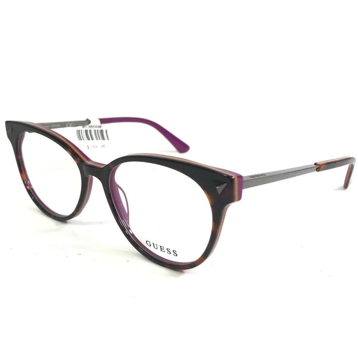 Guess Eyeglasses Frames GU2799 052 Gray Purple Tortoise Round Full Rim 54-16-140