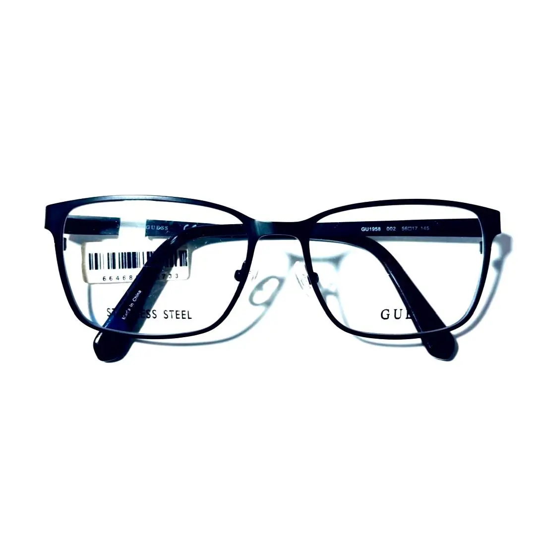 Guess GU1958 002 Matte Black Full Rim Eyeglasses Frames 56-17-145 - Frame: Black