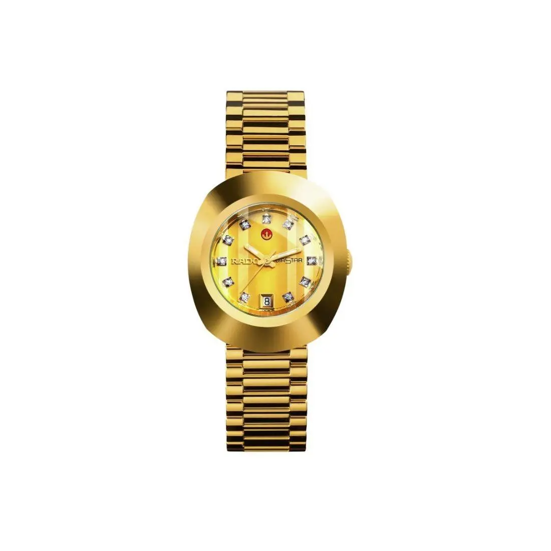 Rado The Women`s Stainless Steel / Pvd Automatic Watch R12416633 - Face: Gold, Dial: Gold, Band: Gold