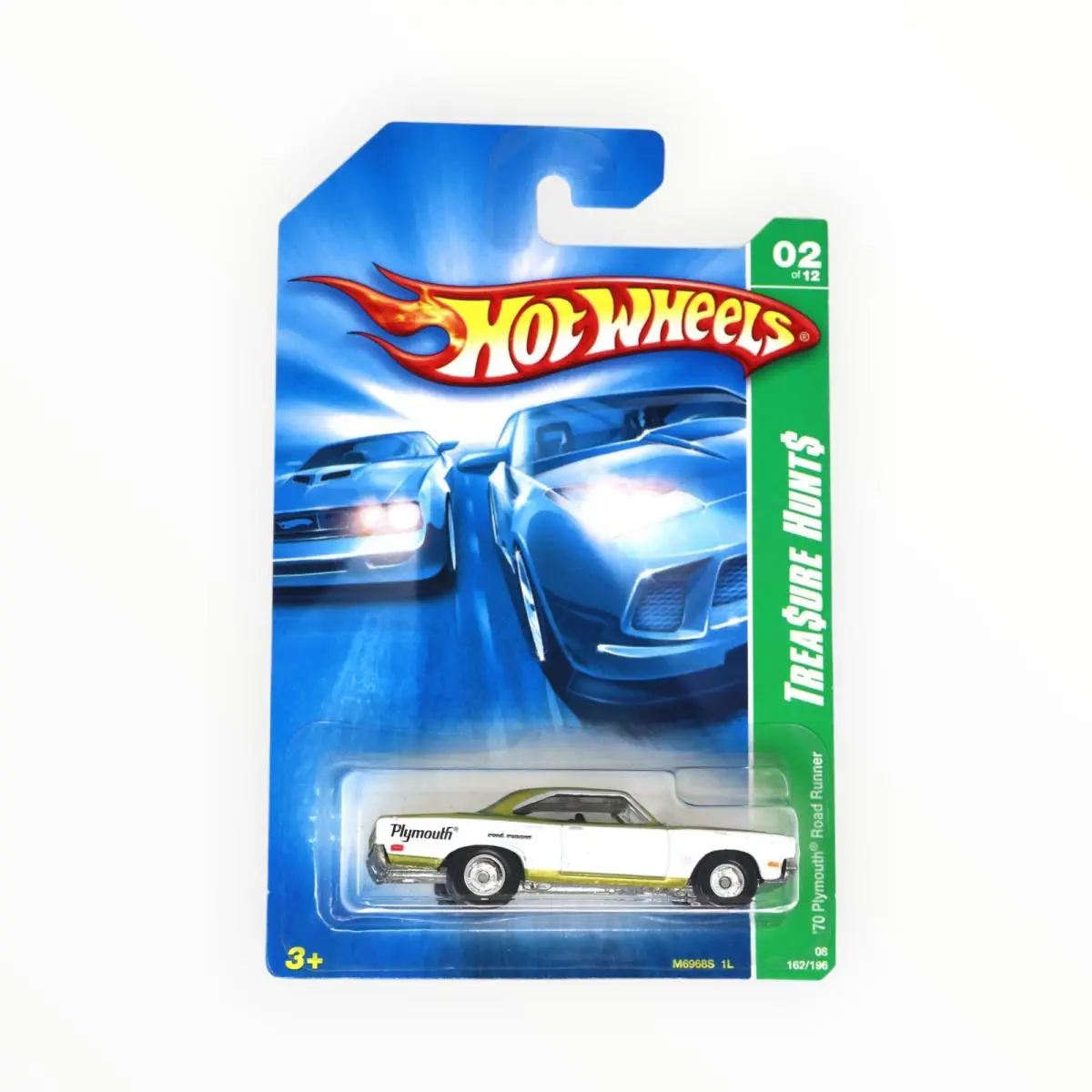 Hot Wheels `70 Plymouth Road Runner 162/196 - Super Treasure Hunt - 2008 A