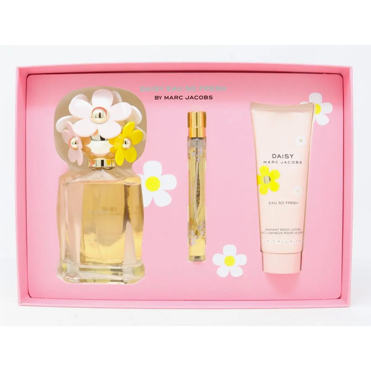Marc Jacobs Daisy Eau So Fresh 3pc Gift Set For Women 125ml EDT+10ml+75ml Lotion