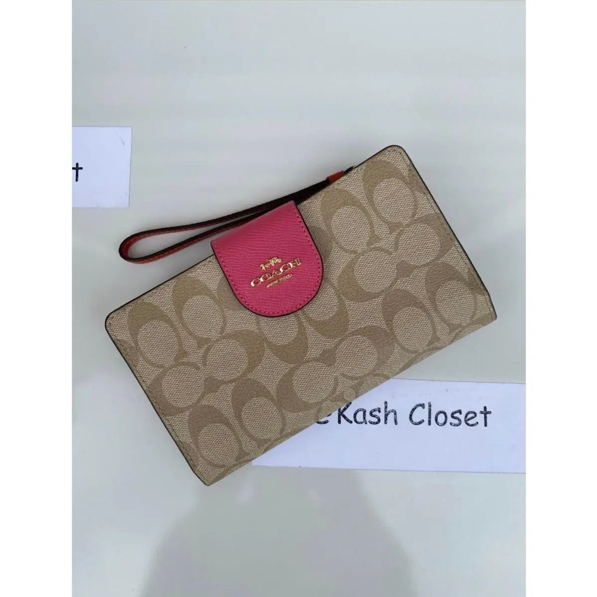 Coach Wristlet Signature Tech Phone Wallet Wristlet