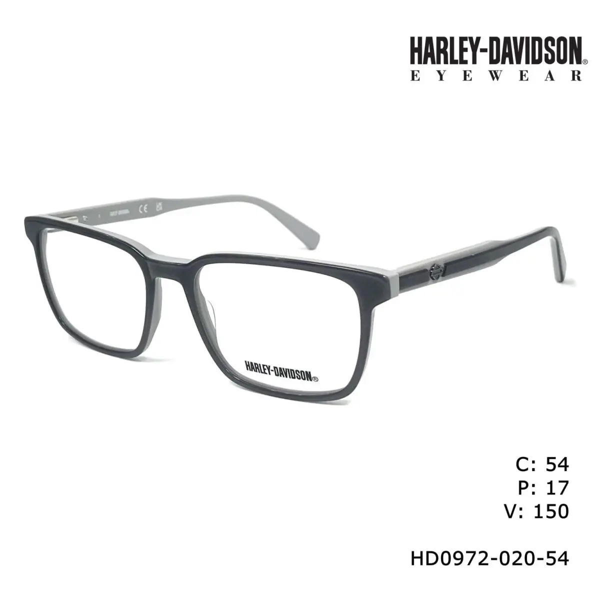 HD0972-020-54 Eyeglasses 54mm by Harley Davidson