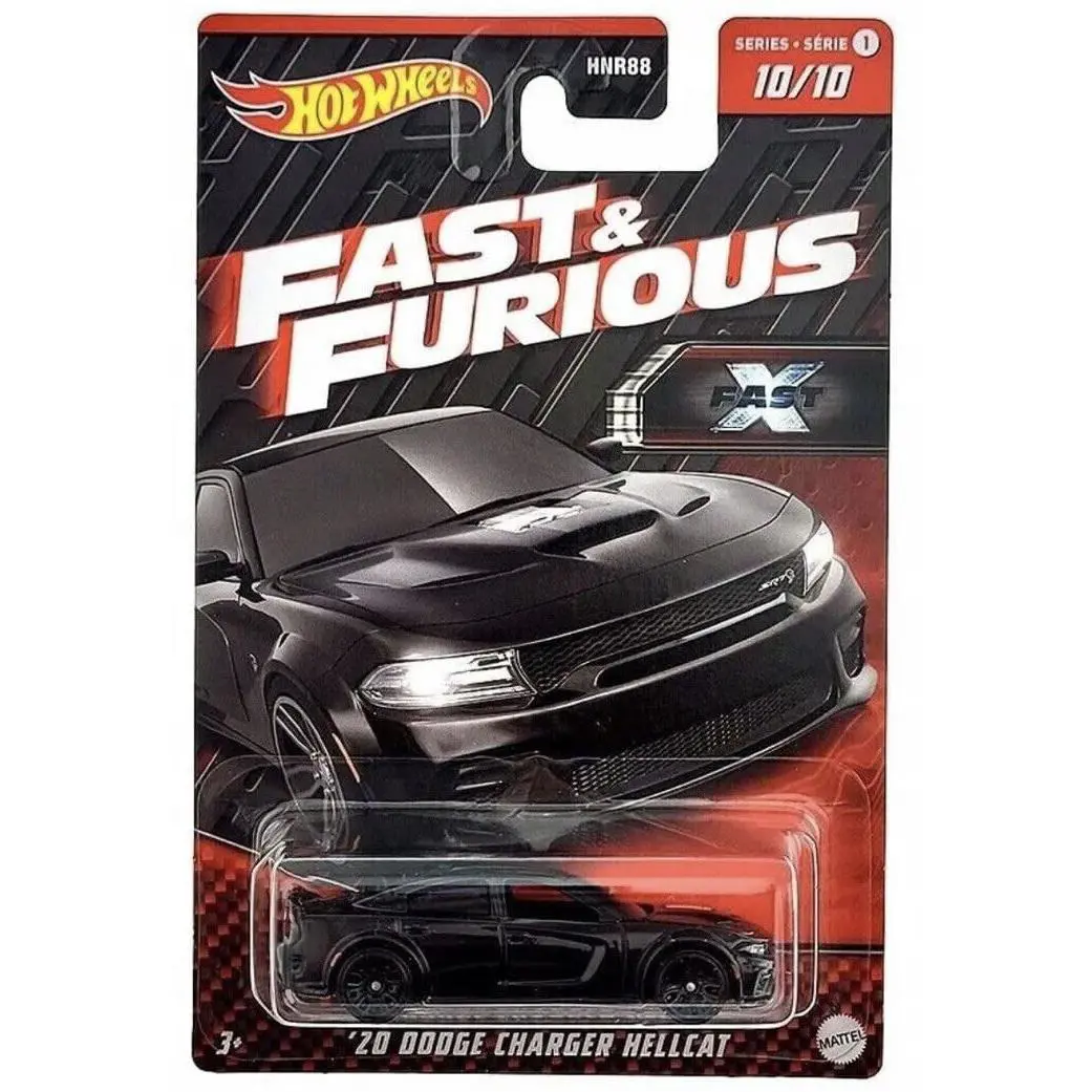 Hot Wheels Fast and Furious `20 Dodge Charger Hellcat 10/10 Black