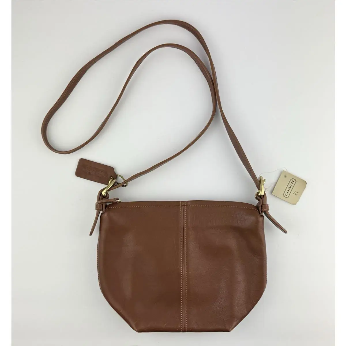 Vintage Coach 883 Macdougal Tan Leather Crossbody Bag Purse