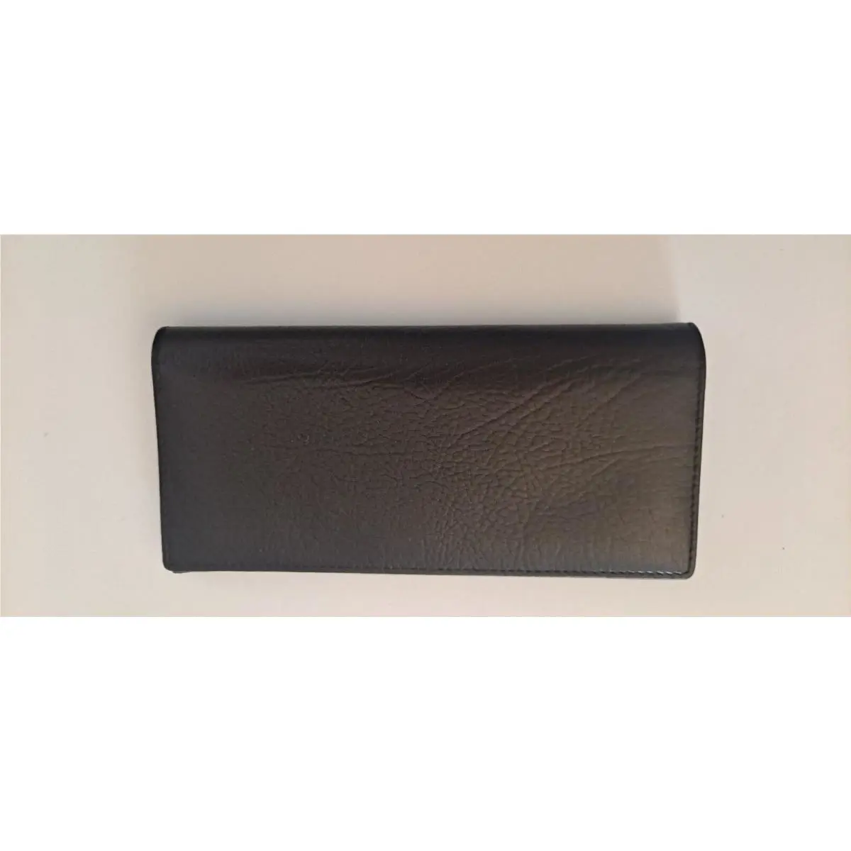 Coach Black Leather Organizer Wallet Case Zip Around Vintage