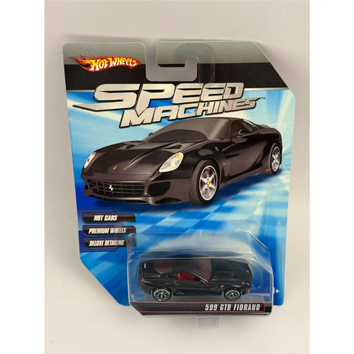 Hot Wheels Speed Machines Ferrari 599 Gtb Fiorano Black Premium Wheels T4418